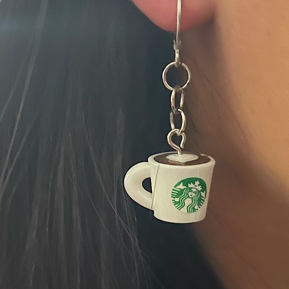 Starbucks earrings